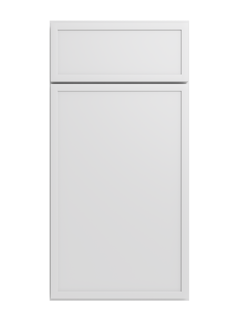 Edgeline White cabinet door